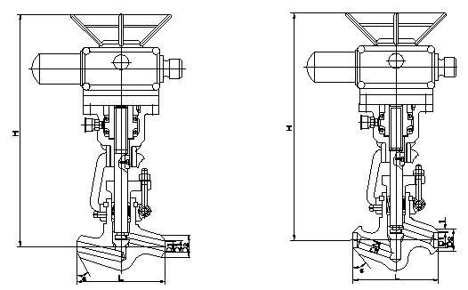 J961HY電動(dòng)高溫高壓截止閥結(jié)構(gòu)圖